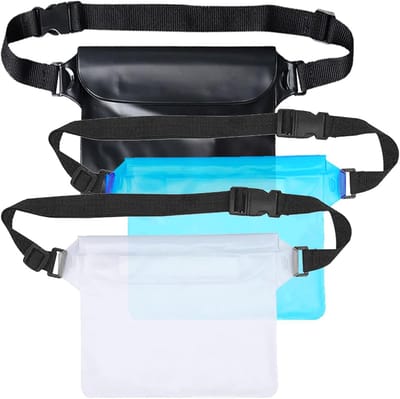 3-Pack Waterdichte Heuptasjes - Ideaal voor Watersport, Strand, Zwemmen en Vakantie