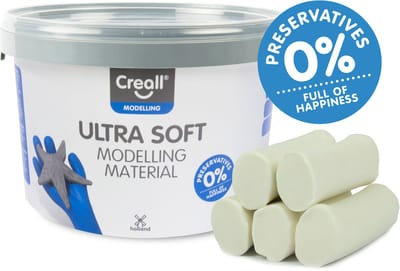 Klei | Creall mini-silky soft | Wit | 1100 gram