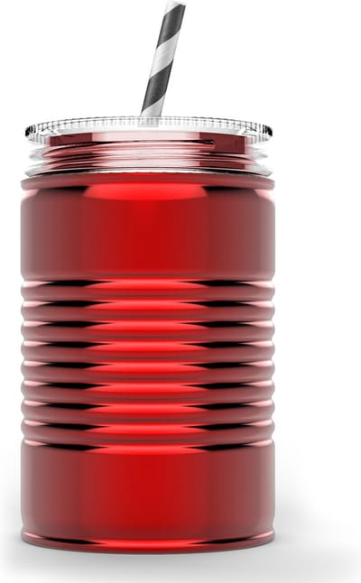 Asobu - Mason Jar I can - 540 ml - Rood