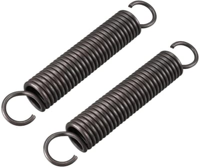 Veren met Haken - Torsieveren - Industriële Toepassingen - Dubbele Haken Ontwerp - 110 mm Lengte - Zwart