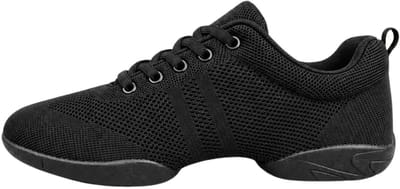 Danssneakers Kind | Zwart | 'Salsette' | Vegan dansschoenen | Hiphop, latin, zumba | Maat 32