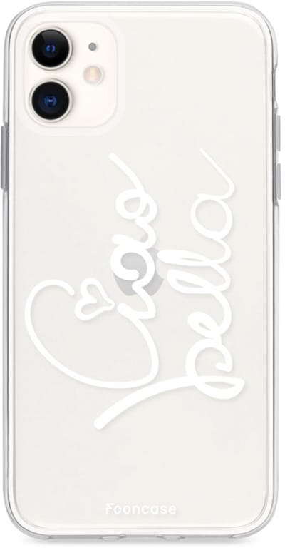 Fooncase Hoesje Geschikt voor iPhone 11 - Shockproof Case - Back Cover / Soft Case - Ciao Bella!