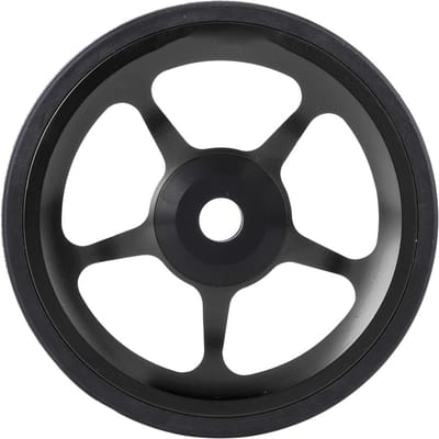 Vouwfiets Aluminium Easy Wheel Rijfiets Duwwiel met MontageschroefZwart zwart