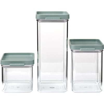 Mepal Omnia bewaardozen - 3-delige Set - Voorraaddoos - Nordic sage