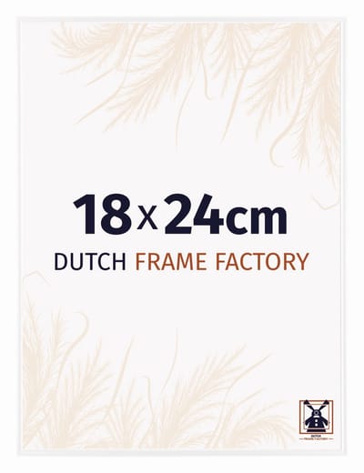 Fotolijst 18x24 cm - Kunststof - Wit Hoogglans - Easy