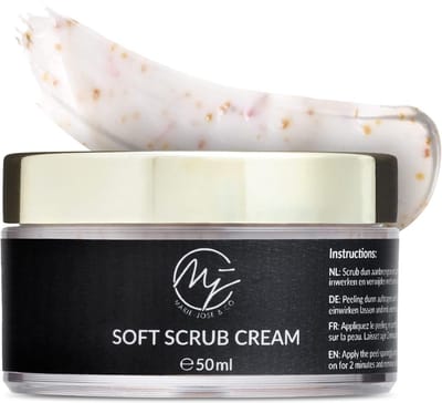 Marie-José Scrubcrème - Zachte Exfoliërende Scrub met Rozenblaadjes & Grapefruit Extract - Voor een Stralende, Gezonde Huid - 50ml