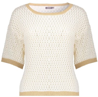 Geisha Trui Gehaakte Trui 54054 70 Off-white/beige Dames Maat - L