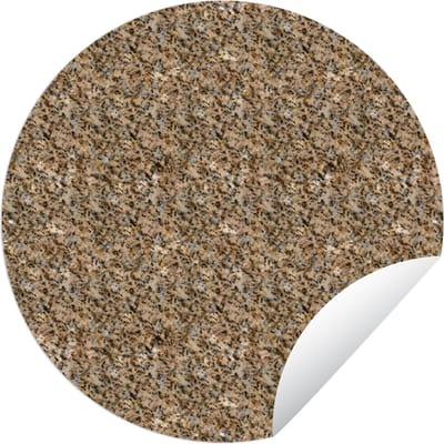 Tuincirkel Graniet - Patroon - Structuur - 60x60 cm - Ronde Tuinposter - Buiten