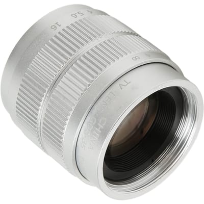 35mm 23 Handmatige Focus Lens F1.7 Groot Diafragma Vaste Focus Telecine Lens voor C Mount Systeemcamera zilver