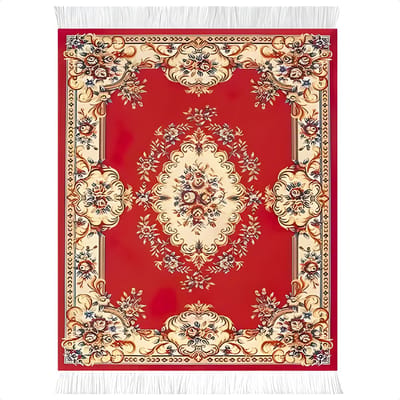 Techidna - Perzisch Tapijt Muismat - 25x18 cm - Anti-Slip Rubber Onderkant - Oriëntaals Rood