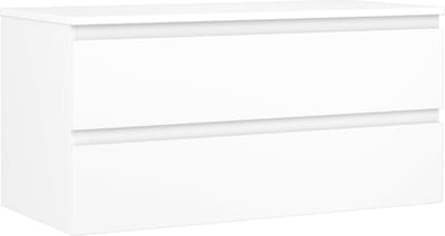 Mexen Orio badkamerkastje onder wastafel 100 cm met blad, 2 lades, wit mat - 91A10-10047-2-BFFC01