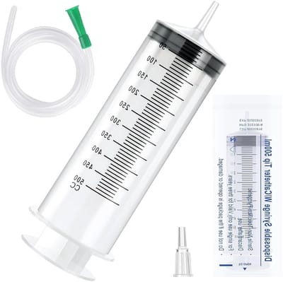 Solidchoice - 500ml Herbruikbare Spuit voor Vloeistoffen en Plant Irrigatie