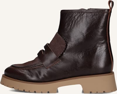 CTWLK Ertaki Enkellaarsjes - Enkelboots met rits - Dames - Bruin - Maat 40