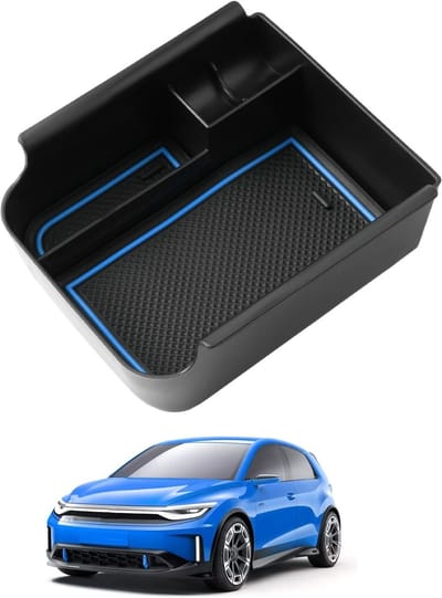 Opbergcompartiment voor de middenconsole van Golf 8 MK8 GTI GTD GTE 2020-2026, met armsteun en antislip basis, multifunctionele opbergruimte en praktische indeling