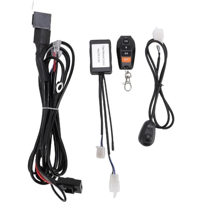 Kit de faisceau de câblage pour barre lumineuse LED 12V, 14AWG avec interrupteur Marche Arrêt, relais et fusible pour feux de brouillard LED, feux de route, VTT, One-to-one