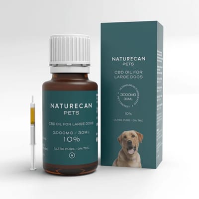 Naturecan CBD Olie voor Honden - 10% CBD (3000mg) - 30 ml - THC-vrij - Voor Grote Honden