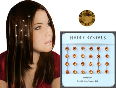 Haar Kristallen Topaz - Haarversiering - Bruidsversiering - Haarversiering Gala - Haarkristallen - Haarschuifje - Haarspelden - Haaraccessoires - Feestkapsel - Moederdag - Valentijnsdag - Kerst - Feestgelegenheden - Bruiloft - Haarsieraad