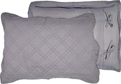 Lavandoux - Kussenslopen - Ash Grey - 50x70 - Grijs - Set van 2