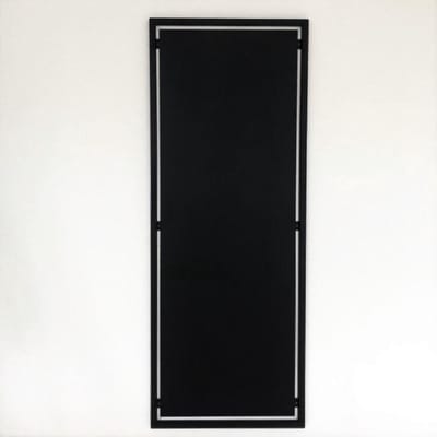 GoudmetHout® Industrieel Magneetbord - Memobord Magnetisch - Magnetic Board 130x47,5cm - Magneten bord voor aan de Muur - Woon Decoratie - Krasvrij Metaal - Mat Zwart