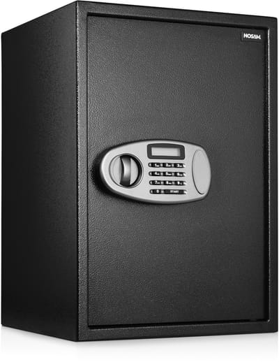Nosam® Elektronische Kluis Brandwerend - Cijferslot – NL Handleiding – 52x36x35 cm – Vloer & Muur Montage