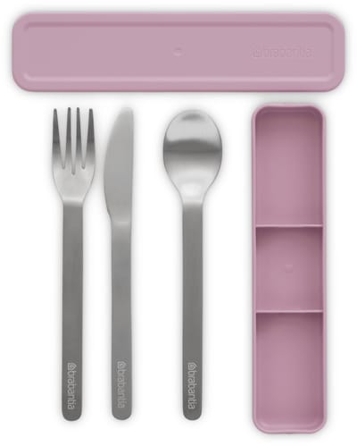Brabantia Make & Take Bestekset - To Go - 3-delig - Lilac Pink