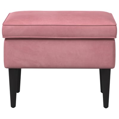 vidaXL - Voetenbank - Roze - 55 - x - 35 - x - 41 - cm - Fluweel