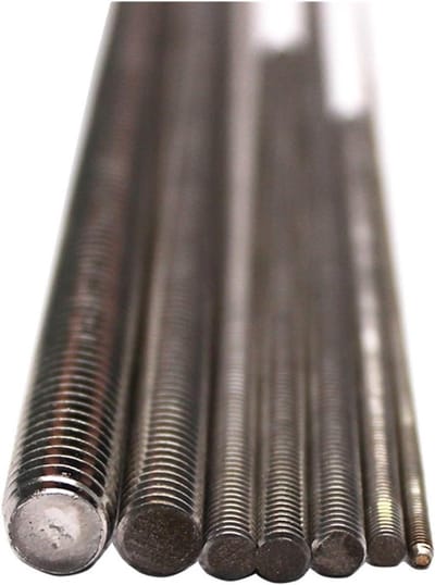 Draadstangen M6 - Roestvrij staal - Montage bevestiging - Volledig draad - M6x16mm - Zilverkleurig