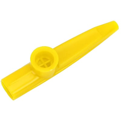 Mini Kazoo Portable en Plastique Partenaire Ukulélé Guitare Facile à Apprendre Instrument de Musique (jaune) yellow