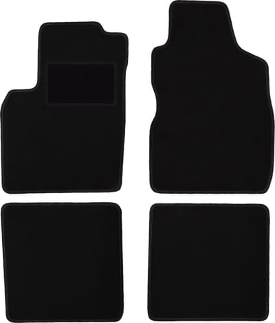 Zwarte veloursmatten voor: Fiat Panda II hatchback (2002-2010)