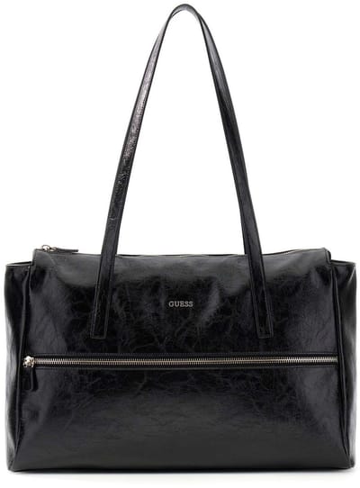 GUESS schoudertas Justine Tote Black zwart