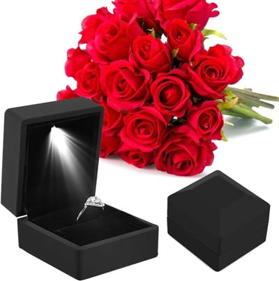 Sieradenopbergdoos met LED-verlichting voor ringen, hangers, armbanden en kettingen - Perfecte cadeau-oplossing voor sieradenliefhebbers