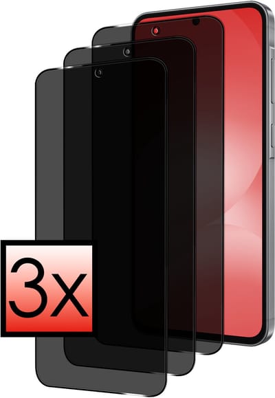 Screenprotector - 3 Stuks - Geschikt voor Samsung Galaxy A56 - Privacy Filter - Beschermglas - Gehard Glas - Tempered Glass - Screen Protector - Anti Spy - Full Display Cover