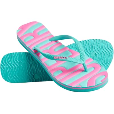 Superdry Dames Veganistische Vintage teenslippers