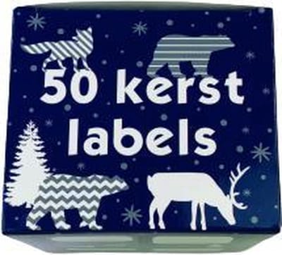 Hoomark - 50 Kerst Labels set rol - Geschenk Stickers voor Kerstmis Cadeautjes - Van / Voor Verpakking labels