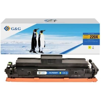 G&G Toner vervangt HP 220X, W2202X Compatibel Geel 5500 bladzijden GG-PH2202XY NT-PH2202XY-B-V2-S1