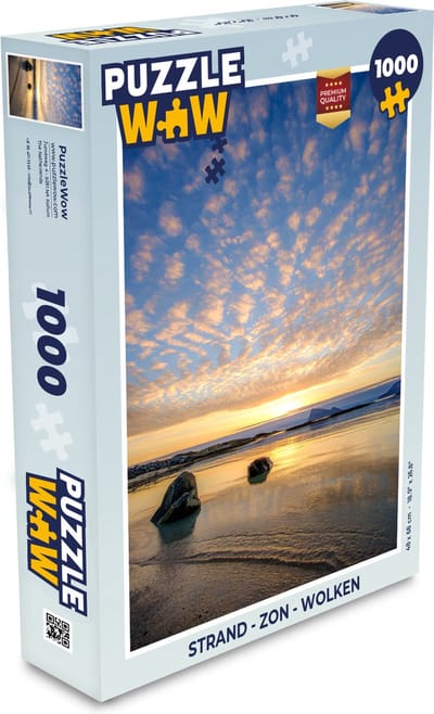 Puzzel Strand - Zon - Wolken - Legpuzzel - Puzzel 1000 stukjes volwassenen