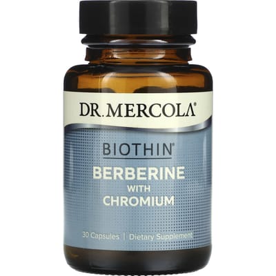 Dr. Mercola, Biothin, berbérine avec chrome, 30 gélules