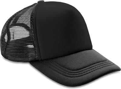 Result Detroit ½ Mesh Truckers Cap RH089 - Black/Black - One size