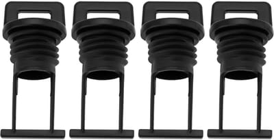 Dailygoods- Afvoerplug 19 mm - 4x Boot Plug - Taps Ontwerp - Nylon - Geschikt voor Kajaks/Boten - Corrosiebestendig - Bootplug
