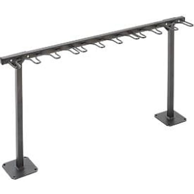 Mottez M509S, 1-zijdig, voor maximaal 9 steps, B 1190 x D 200 x H 590 mm, gepoedercoat staal, antraciet