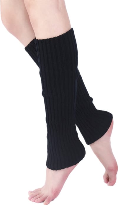 Nivard Beenwarmers - Dames - Overknee - Ballet - Wol - Kniekousen - Leg Warmers - Warm - Party - Zwart