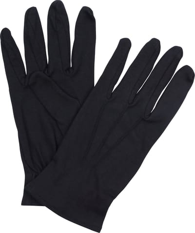 Gala Handschoen Zwart - Zwartte stoffen handschoenen van katoen