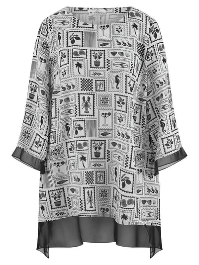 Lange blouse Van Emilia Lay wit