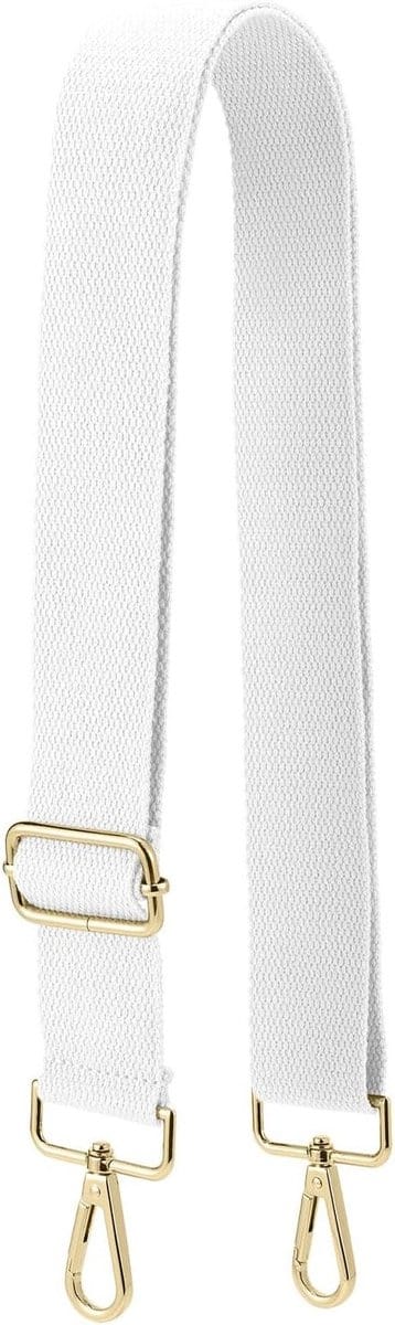 Verstelbare Canvas Schouderband voor Handtassen, Brede Tasriem met Draaibare Metalen Haak voor Winkel- en Handtassen