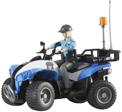Bruder politie-quad met politievrouw en ausst.
