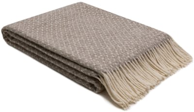 WOOOL Plaid - Caledonia (Beige) - 140x200cm - 100% Wol
