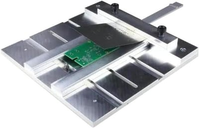 PCB Stencil Printer - Soldeerpasta Applicator - Printplaten Assembleren - Precisie Soldeerpasta Aanbrengen - Tot 205mm Breed - Zilver