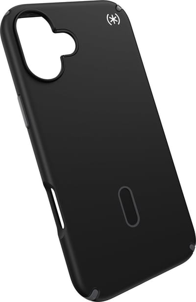 Speck hoesje geschikt voor Apple iPhone 16 Plus - Slank - Ultieme Bescherming - Luxe Soft-touch Afwerking - Valbescherming gecertificeerd tot 4 meter - Microban Antibacterieel - Presidio2 Pro lijn - Zwart