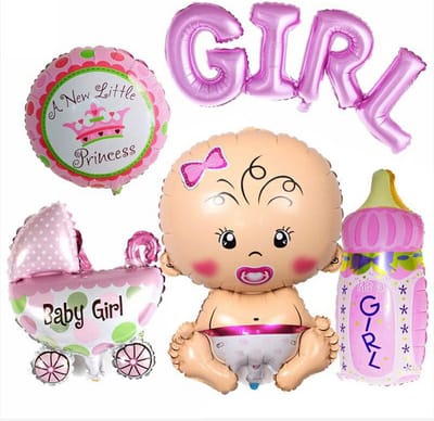 Roze Folieballon 14 Inch voor Babyshower, Doop en Verjaardag Decoratie
