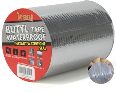 Waterdichte butyltape 150 mm x 5 m - Sterk zelfklevend afdichtingsband voor dakreparatie en lekkages